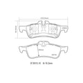 Brembo 01-06 Mini Cooper HP2 Pads - Rear