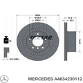 BRAKE DISC FOR MB G-CLASS (W463)