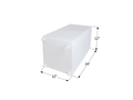 FRESH WATER TANK WT2471 24 X 12 X 12 15 GAL W/ .5IN FITTINGS