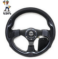 NRG Reinforced Steering Wheel 320mm Sport w/Carbon Fiber Look Trim (Same As RST-001CFL)