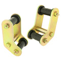 Boomerang Leaf Spring Shackles 87-95 Wrangler YJ Rear Includes Urethane Bushings HD Greasable Bolts Pair For Use w/ ProComp Springs RockJock 4x4
