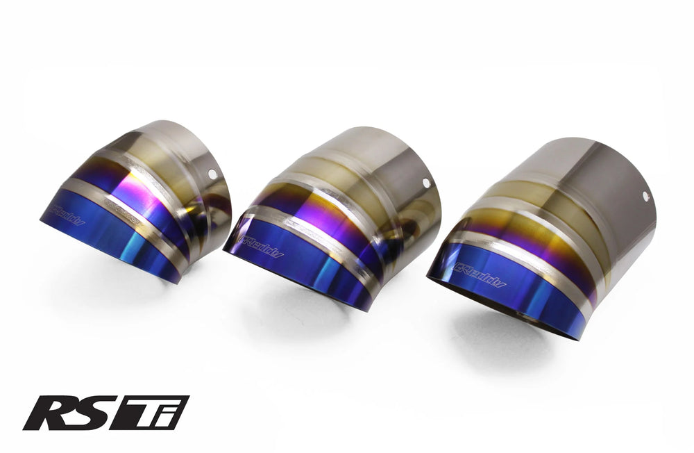GReddy Burnt Titanium Turndown Tip 115mm Diameter 120mm Length (for Revolution RS / RS-TI / RS-Race)