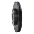R1 92-06 Lexus ES300 Front Right Drilled & Slotted Black Brake Rotor