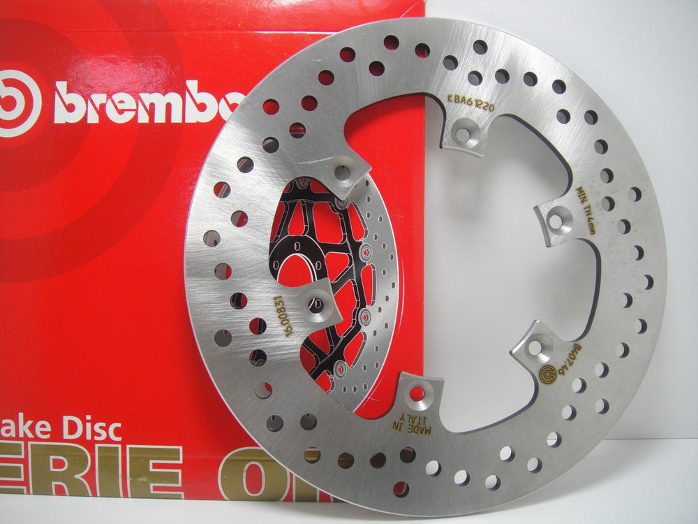 Brembo OE 88-02 Kawasaki KX 125cc 220x4.5mm Brake Disc - Rear Fixed