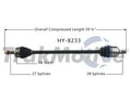 NEW CV AXLE