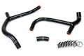 HPS Performance Black Reinforced Silicone Radiator Hose Kit Coolant for Honda 09-12 CRF450R