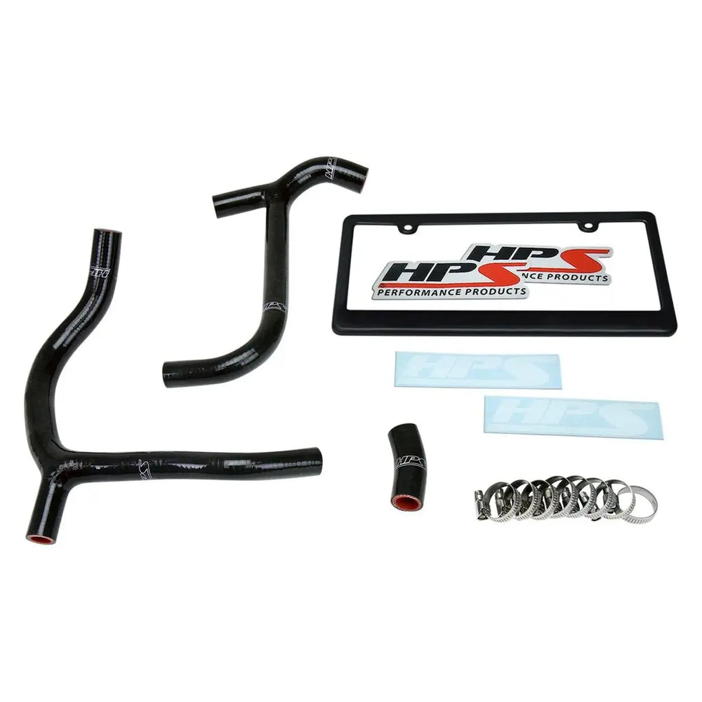 HPS Performance Black Reinforced Silicone Radiator Hose Kit Coolant for Honda 09-12 CRF450R