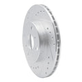 R1 92-95 Toyota Paseo Front Left Drilled & Slotted Silver Brake Rotor