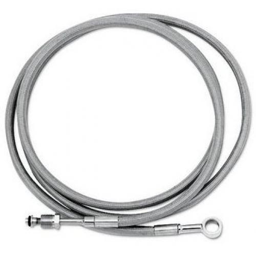 Goodridge 18-23 HD FXBB/S/FXST (w/ABS) +4in Black Brake Line Kit w/Black Fittings