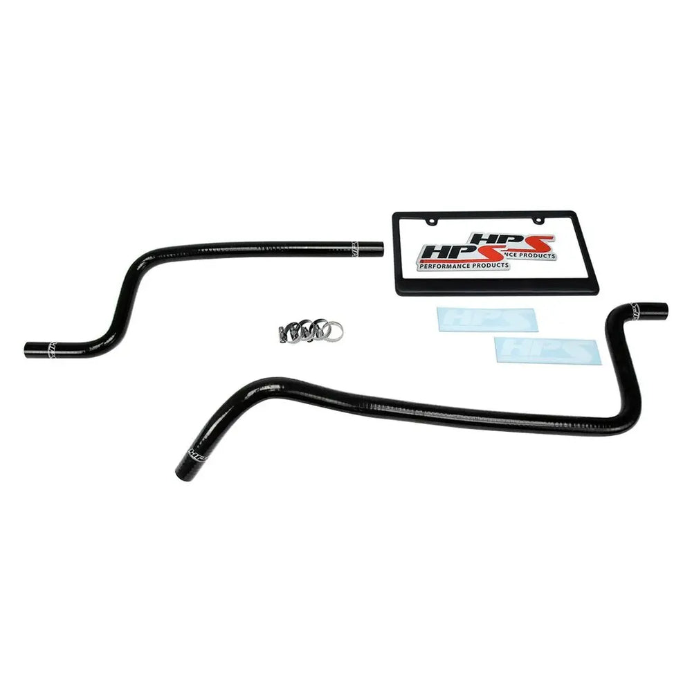HPS Performance Black Reinforced Silicone Heater Hose Kit for Jeep 97-01 Wrangler TJ 4.0L Left Hand Drive