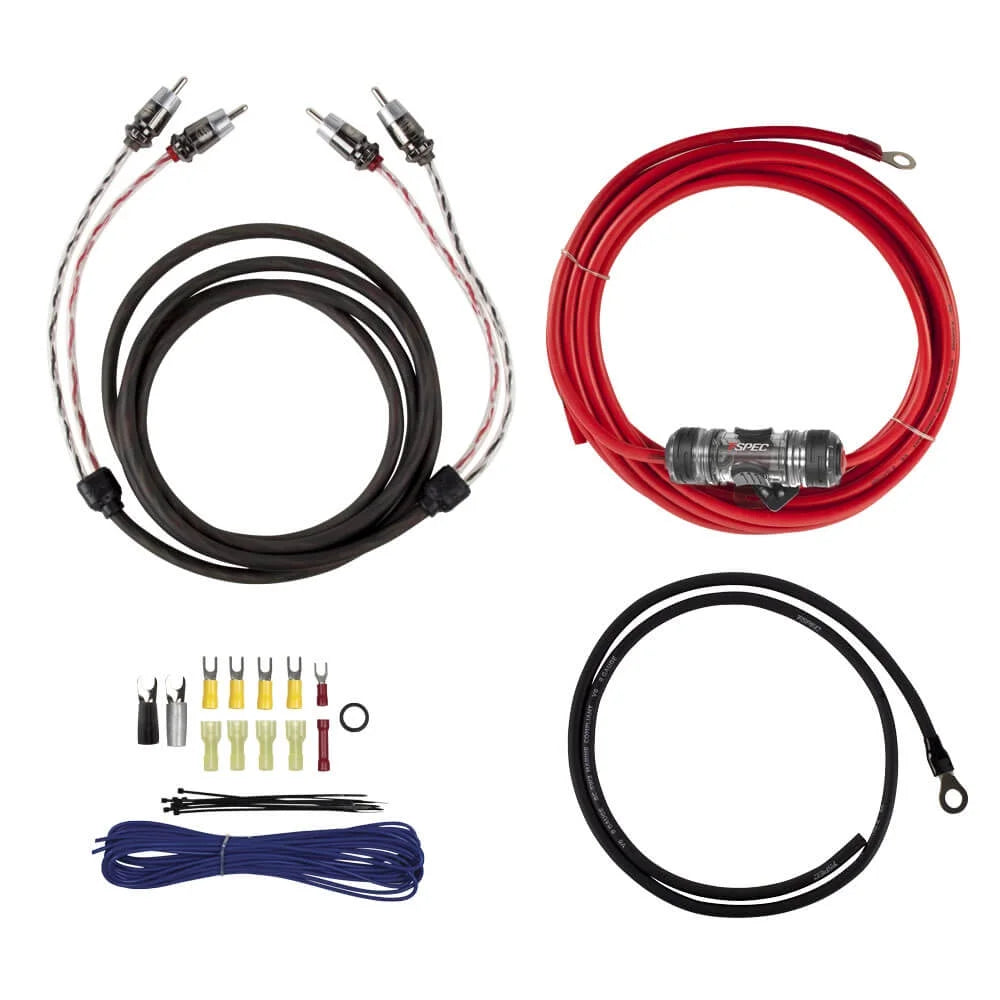 V12 8 AWG AMP KIT 950 W WITH RCA CABLE