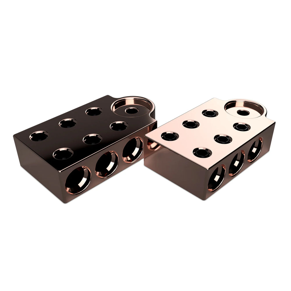 700 Series Copper Terminal Blocks 1/0 6 Spots M6/M8 Bolts Pair