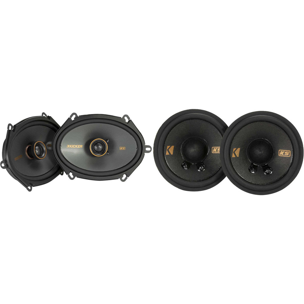 KSC680 6x8 (160x200mm) Coax Speakers w/.75 (20mm) tweeters 4ohm RoHS Compliant
