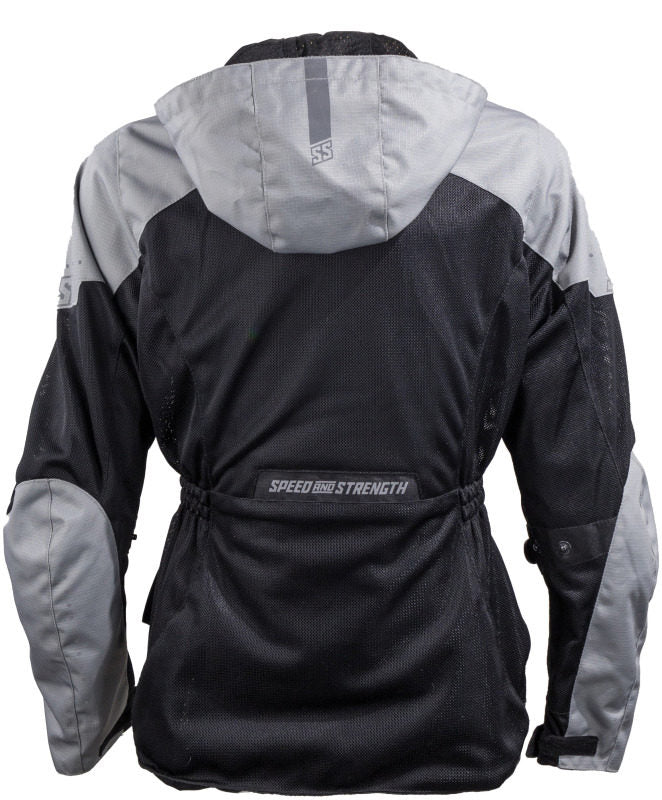 Speed and Strength Starstruck Mesh Jacket Grey/Black Womens - Medium