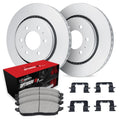 R1 90-93 Mazda Miata Front Carbon Coated Brake Rotor Set w/Optimum OE Pads and Hardware