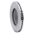 R1 15-19 Subaru Legacy Front Left Drilled & Slotted Silver Brake Rotor