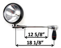 6 IN. SPOTLIGHT-HALOGEN-BLACK HEAD