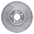 DFC 04-19 Ford Escape Front Right Drilled & Slotted Silver Brake Rotor