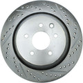 StopTech Select Sport 14-16 Infiniti Q60 Drilled and Slotted Rear Left Brake Rotor