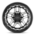 ~(37 lbs. 21X21X11)~ RECON 18x8.5 6x120.00 SATIN BLACK MACHINED (0 mm)