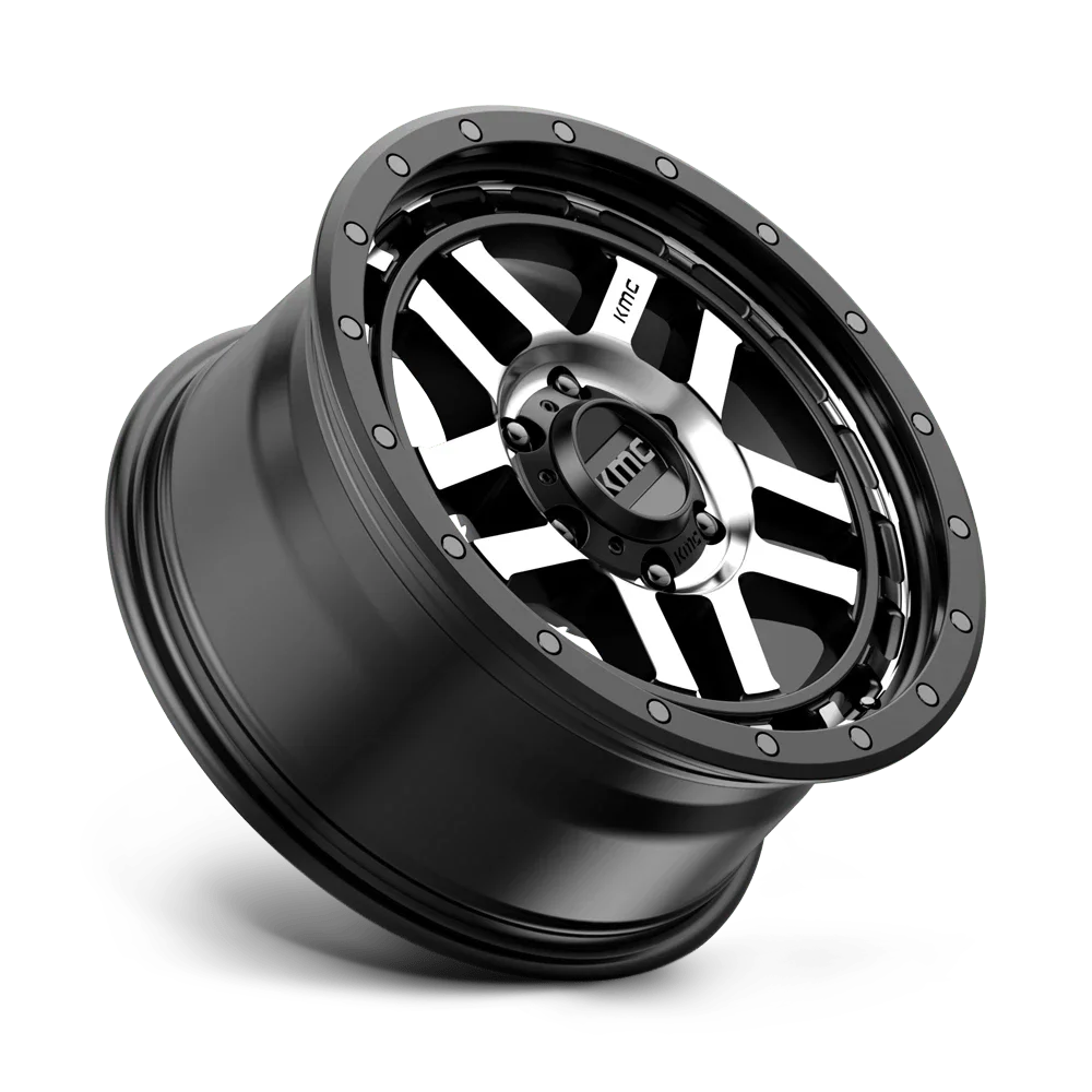 ~(37 lbs. 21X21X11)~ RECON 18x8.5 6x120.00 SATIN BLACK MACHINED (0 mm)