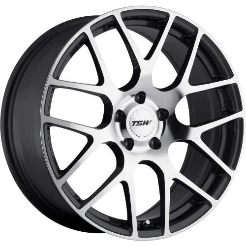 ~(26 lbs. 20X20X11)~ TSW NURBURGRING 18x9.5 5/112 ET53 CB72.1 GUNMETAL W/MIRROR CUT FACE
