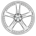 ~(33 lbs. 20X20X11)~ TSW JARAMA 18x9.5 5/120 ET45 CB76.1 HYPSIL MIRROR LIP