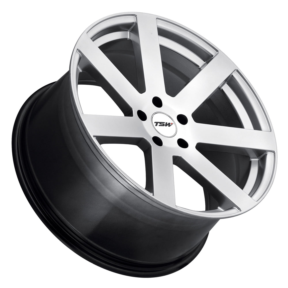 TSW Alloy Wheels silver auto part