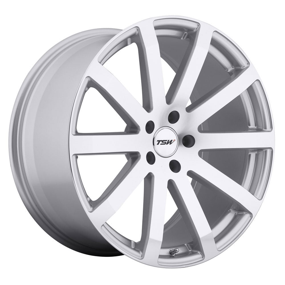 TSW Alloy Wheels silver auto part
