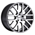 ~(35 lbs. 20X20X11)~ TSW DONINGTON 18x9.5 5/120 ET20 CB76.1 GUNMETAL MIRROR CUT FACE/GUNMETAL LIP