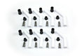 Ceramic Spark Plug Boot Kit 45-Deg 8pk White