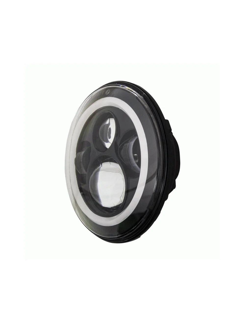 7IN RND BLK LED HDLT-HALO SNGL