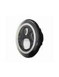 7IN RND BLK LED HDLT-HALO SNGL