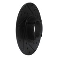 R1 63-79 Austin Healey Sprite Front Right Drilled & Slotted Black Brake Rotor
