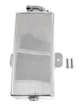 Granatelli 2.50qt 3/8in NPT In 1/2in NPT Out 4inx4.5inx9.5in Alum Rectangular Coolant Tank- Polished