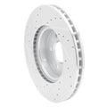 DFC 13-25 Cadillac ATS Front Right Drilled & Slotted Silver Brake Rotor
