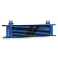 Mishimoto Universal 10 Row Oil Cooler - Blue