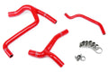 HPS Performance Red Reinforced Silicone Radiator Hose Kit Coolant for Kawasaki 2009 KX450F