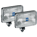 Hella 450 H3 12V SAE/ECE Fog Lamp Kit Clear - Rectangle (Includes 2 Lamps)