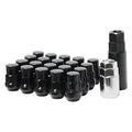 Wheel Mate Muteki SR35 Close End Lug Nuts w/ Lock Set - Black 12x1.50 35mm