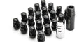 Wheel Mate Muteki SR35 Close End Lug Nuts w/ Lock Set - Black 12x1.25 35mm