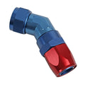 Fragola -20AN x 45 Degree Low Profile Forged Hose End - Black