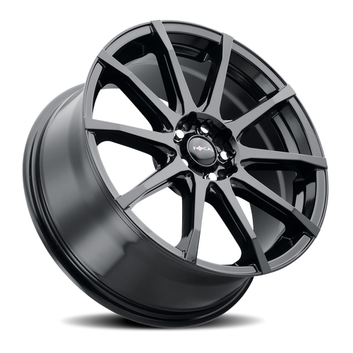 16X7 4-100/4-108 +40MM GLOSS BLACK