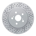 R1 19-26 Toyota Prius Prime Front Left Drilled & Slotted Geoperformance Rotor