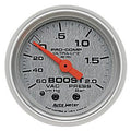Autometer Sport-Comp 66.7mm METRIC 60 cm/Hg-2.0 Kg/Cm2 Mechanical Vacuum/Boost Gauge