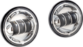 Letric Lighting 1997+ Universal 4 1/2In Black LED Auxiliary Passing Light - Chrome