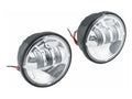 Letric Lighting 1997+ Universal 4 1/2In Black LED Auxiliary Passing Light - Chrome