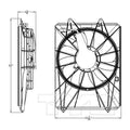 CONDENSER FAN MOTOR/BLADE/SHROUD ASSY ACURA MDX 20142015