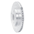 R1 Concepts Brake Rotor Drilled and Slotted Silver Fits Buick Allure