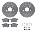 DFC 97-15 Acura CSX Rear Geospec Rotors with 5000 Advanced Brake Pads w/Hardware